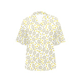 Tennis Pattern Print Design 02 Women's All Over Print Hawaiian Shirt
