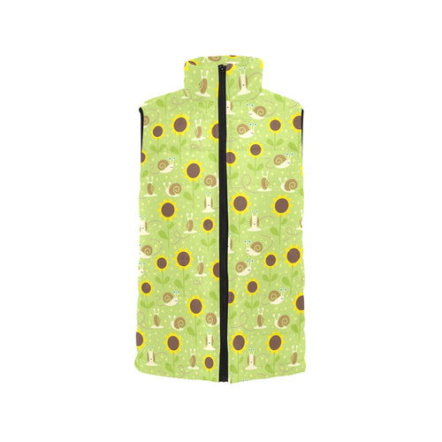 Snail Pattern Print Design 01 Men's Padded Vest