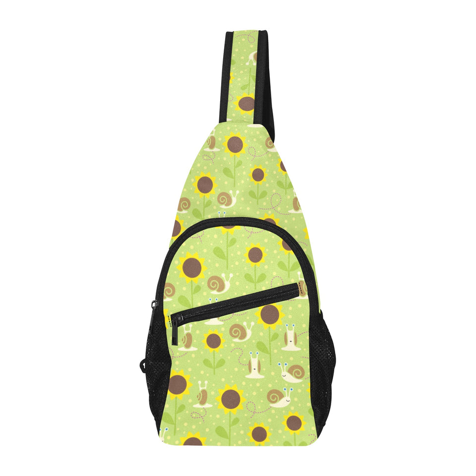 Snail Pattern Print Design 01 All Over Print Chest Bag