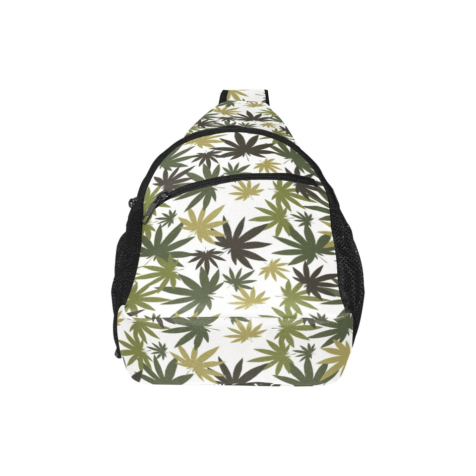 Canabis Marijuana Weed Pattern Print Design 05 All Over Print Chest Bag