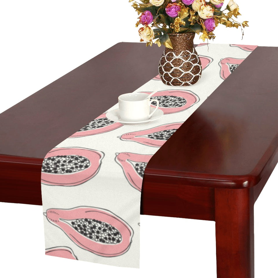 papaya pattern Table Runner