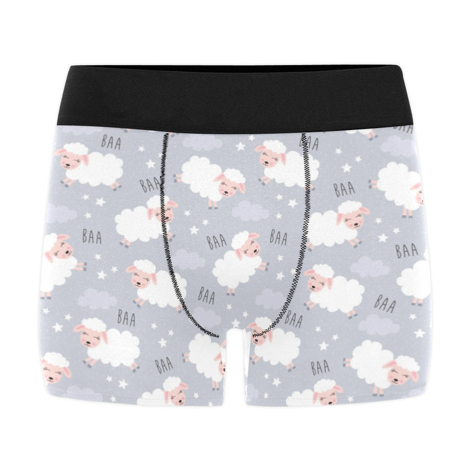Sweet dreams sheep pattern Men's All Over Print Boxer Briefs Men's Underwear