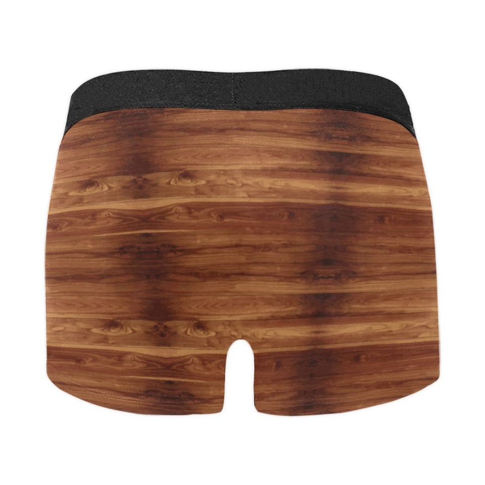 Wood Printed Pattern Print Design 04 Men's All Over Print Boxer Briefs Men's Underwear