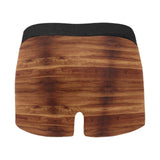 Wood Printed Pattern Print Design 04 Men's All Over Print Boxer Briefs Men's Underwear