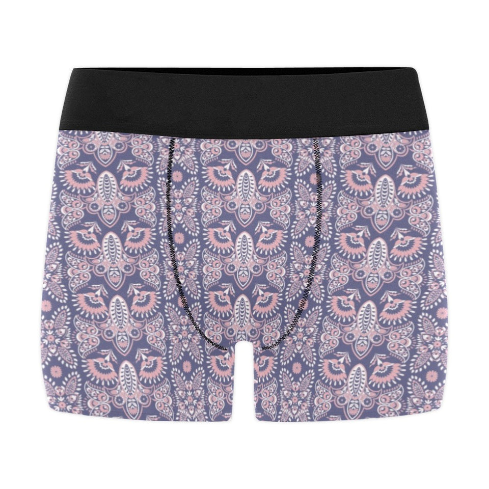 Indian Batik Style pattern Men's All Over Print Boxer Briefs Men's Underwear