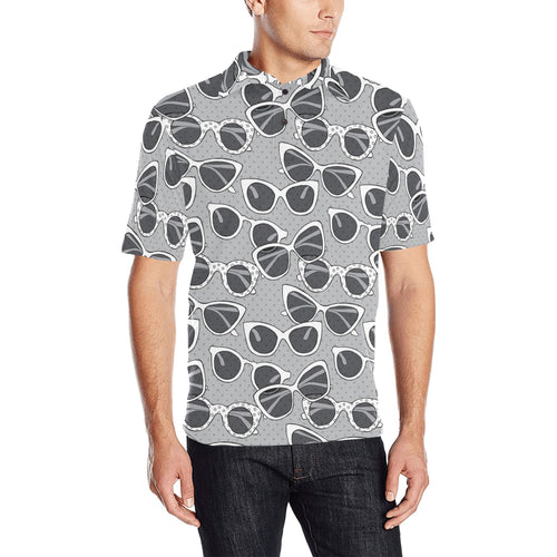 Sun Glasses Pattern Print Design 04 Men's All Over Print Polo Shirt