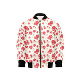 Rose Pattern Print Design 01 Kids' Boys' Girls' Bomber Jacket