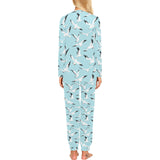 Seagull Pattern Print Design 01 Women's All Over Print Pajama Set
