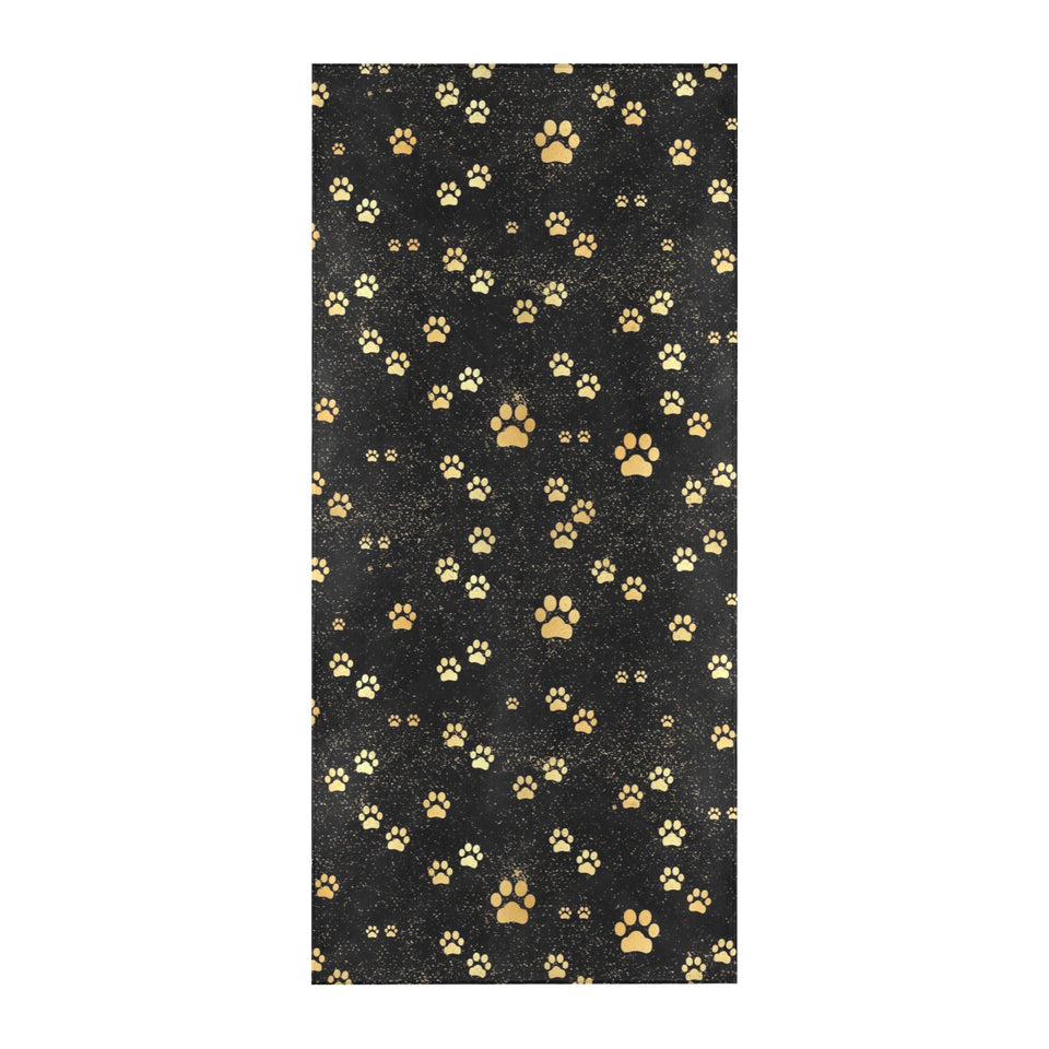 Dog Paws Pattern Print Design 05 Beach Towel