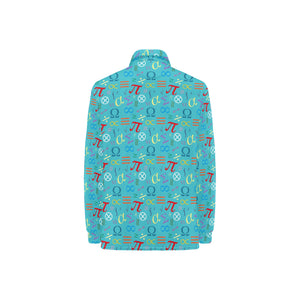 Math Pattern Print Design 02 Women's Long Sleeve Polo Shirt