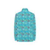 Math Pattern Print Design 02 Women's Long Sleeve Polo Shirt