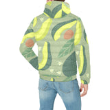 Avocado pattern Men's Padded Hooded Jacket