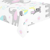 Cute elephant mouse pattern Tablecloth