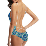 blueberry design pattern Women's One-Piece Swimsuit