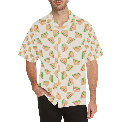 Sandwich Pattern Print Design 01 Men's All Over Print Hawaiian Shirt (Model T58)