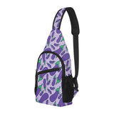 Eggplant Pattern Print Design 03 All Over Print Chest Bag