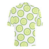 Cucumber slices pattern Men's All Over Print Polo Shirt
