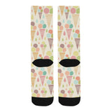 Ice cream cone pattern Crew Socks
