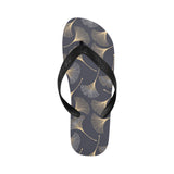 Gold ginkgo leaves Unisex Flip Flops