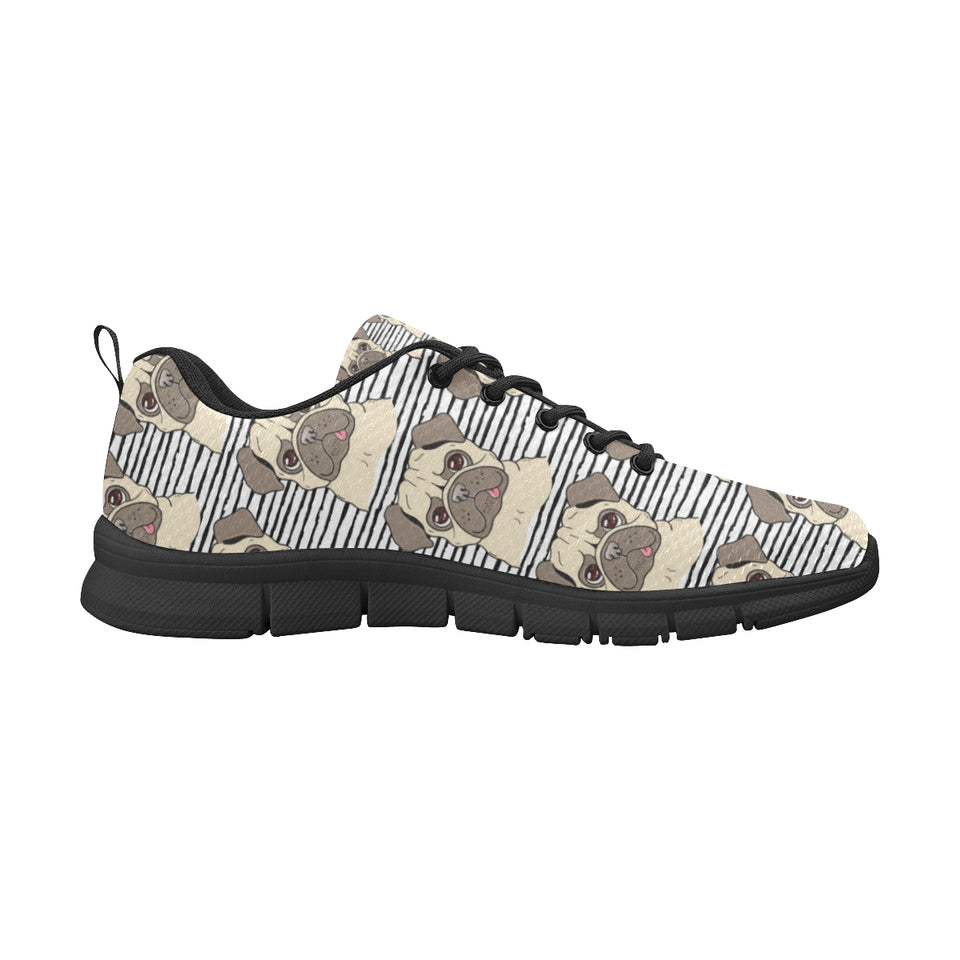 Happy pug pattern Men's Sneaker Shoes