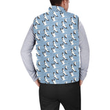 Seagull Pattern Print Design 04 Men's Padded Vest