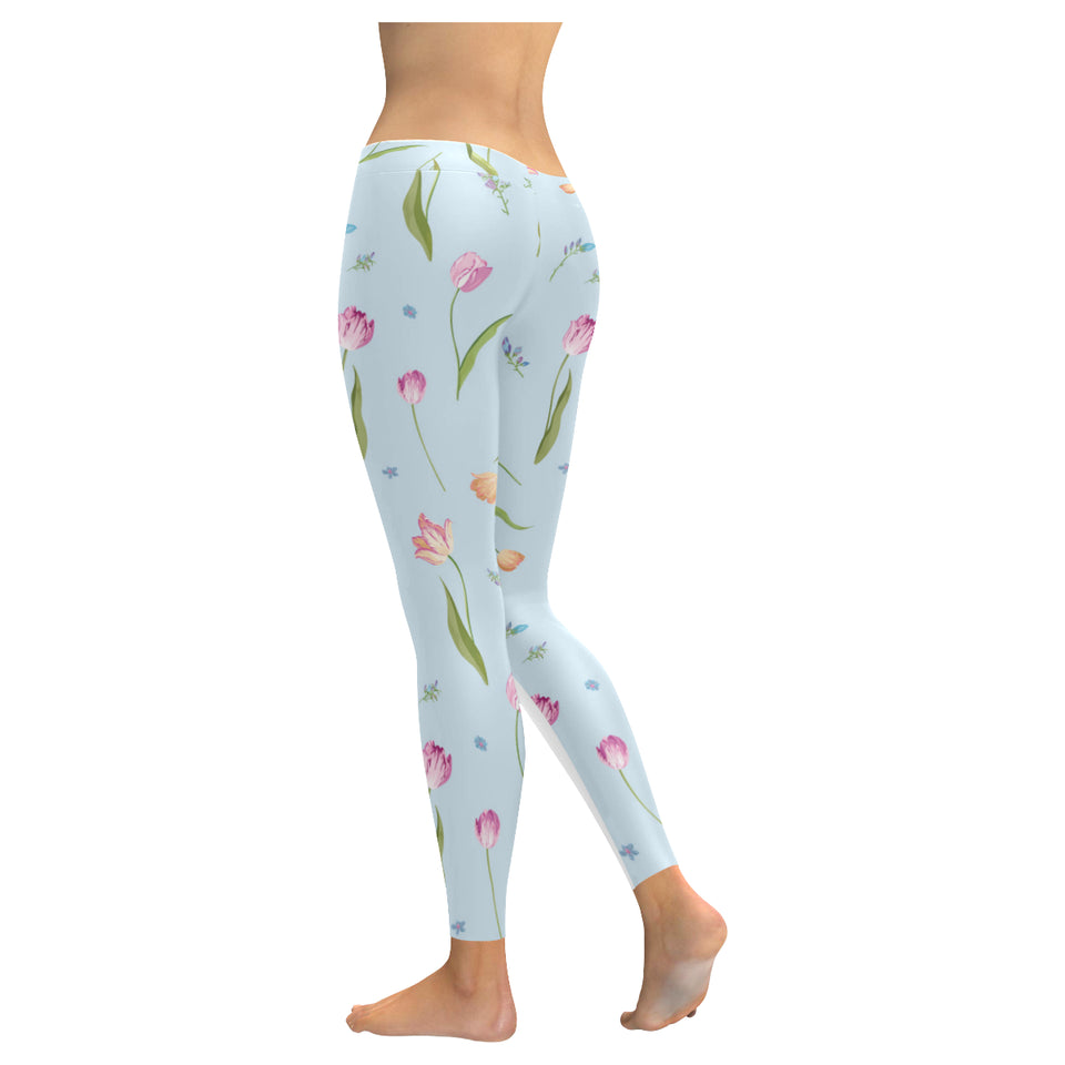 Watercolor Tulips pattern Women's Legging Fulfilled In US