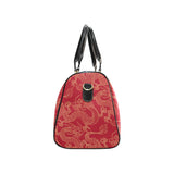 Gold dragons red background Travel Bag
