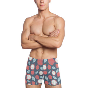 dragon fruits dark blue background Men's Swimming Trunks