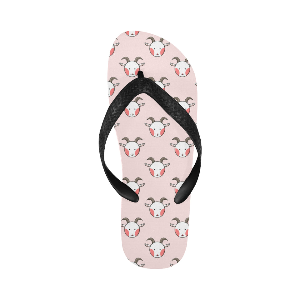 Cute goat pattern Unisex Flip Flops