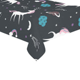 unicorn rainbows moon clound star pattern Tablecloth