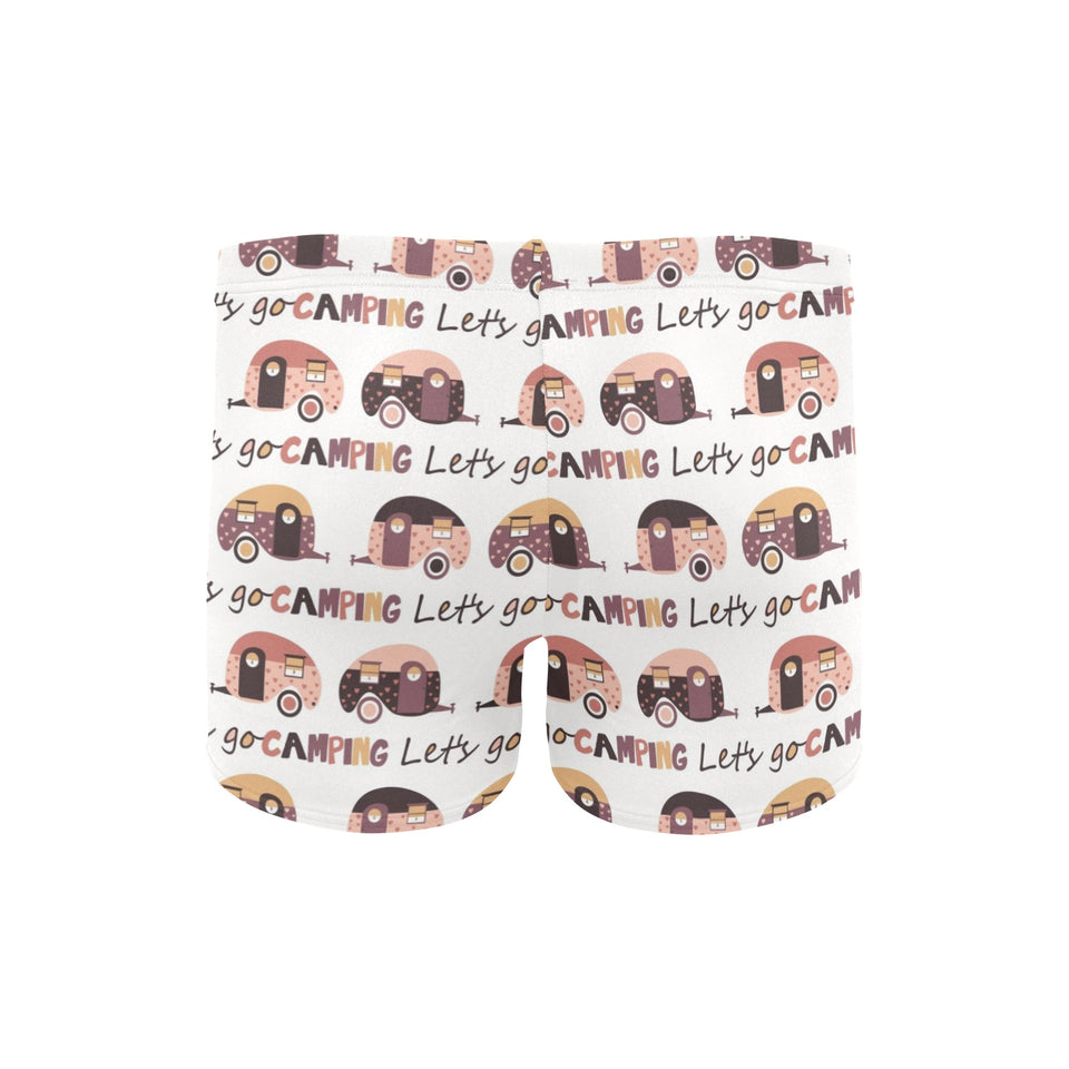 Camper Van Pattern Print Design 01 Men's Swimming Trunks
