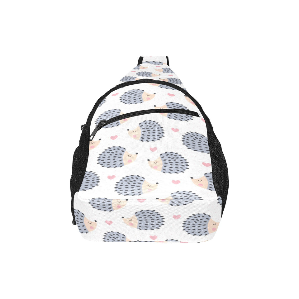 Hedgehog Pattern Print Design 04 All Over Print Chest Bag