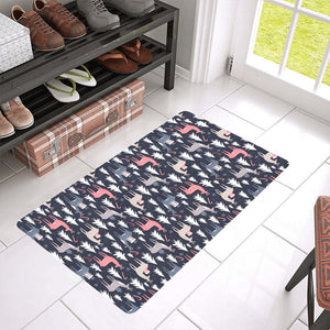 Deers Winter Christmas pattern Doormat