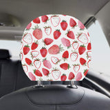 watercolor hand drawn beautiful strawberry pattern Car Headrest Cover