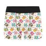 Color cute owl pattern Men's All Over Print Boxer Briefs Men's Underwear