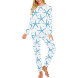 Watercolor starfish pattern Women's All Over Print Pajama Set