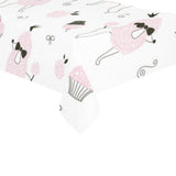 Poodle dog rose cake pattern Tablecloth