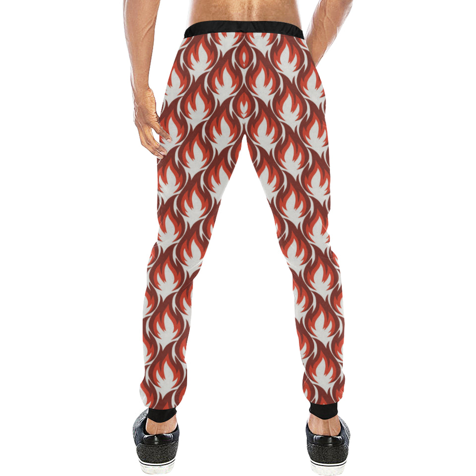 Fire flame symbol design pattern Unisex Casual Sweatpants