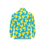 Duck Pattern Print Design 04 Men's Long Sleeve Polo Shirt