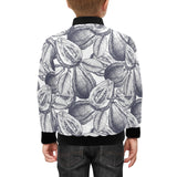 Guava tropical hand drawn pattern Kids' Boys' Girls' Bomber Jacket