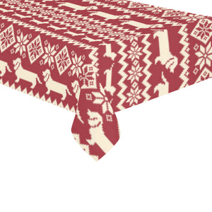 Dachshund Nordic pattern Tablecloth