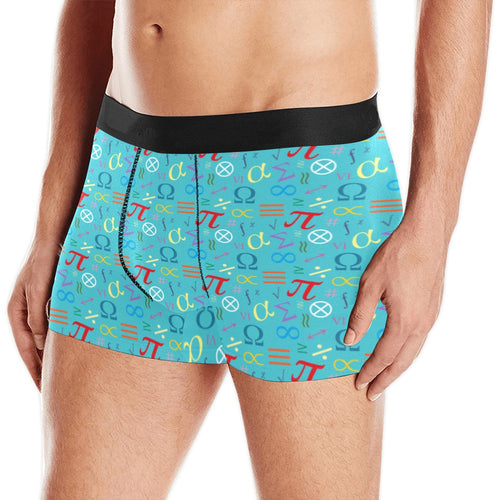 Math Pattern Print Design 02 Men's All Over Print Boxer Briefs Men's Underwear
