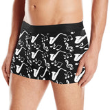Saxophone music notes treble clef black white them Men's All Over Print Boxer Briefs Men's Underwear