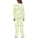 Green Peas Pattern Print Design 03 Kids' Boys' Girls' All Over Print Pajama Set