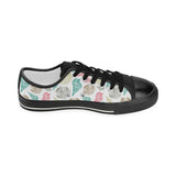 Colorful shell pattern Kids' Boys' Girls' Low Top Canvas Shoes Black