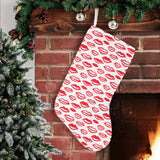 Lips Pattern Print Design 05 Christmas Stocking