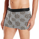 nautical wood steering wheel pattern Men's All Over Print Boxer Briefs Men's Underwear