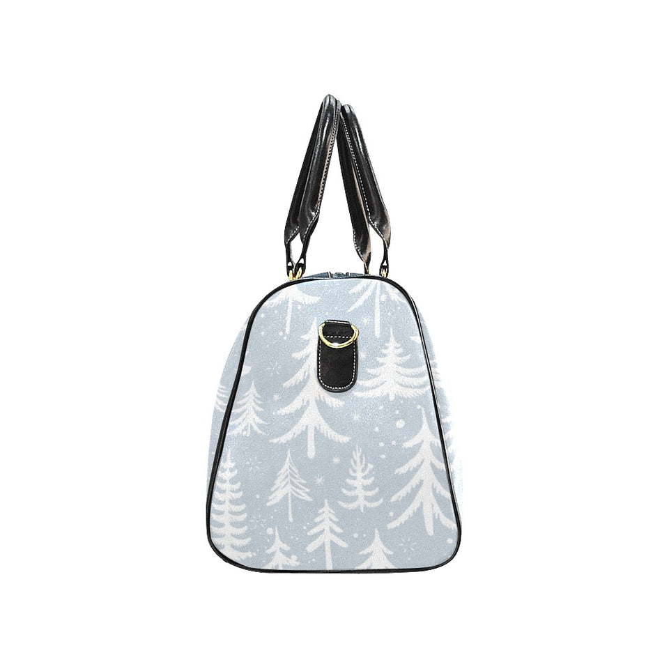 Christmas tree winter forest pattern Travel Bag