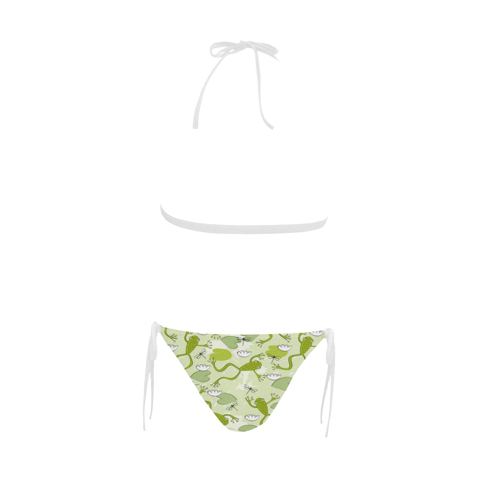 Cute frog dragonfly pattern Sexy Bikinis Two-Piece Swimsuits