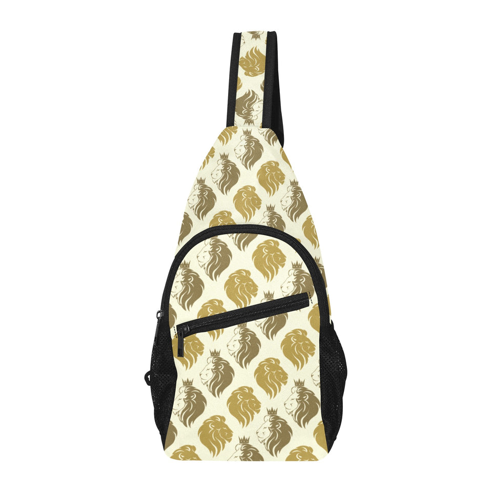 Lion Pattern Print Design 02 All Over Print Chest Bag